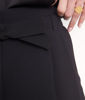 Picture of DEREK BELTED BLACK FLOWING TROUSERS
